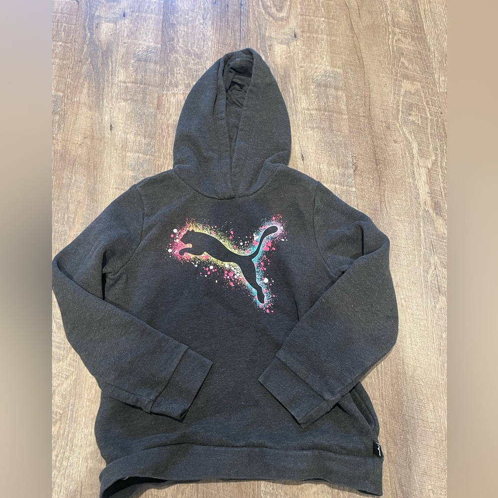Puma Charcoal Hoodie with two pockets